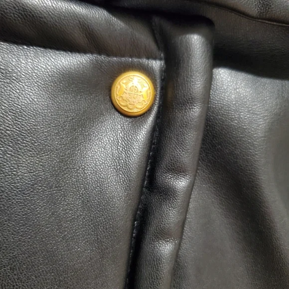 REBECCA MINKOFF Cropped Padded Moto Jacket Size M - Picture 7 of 8